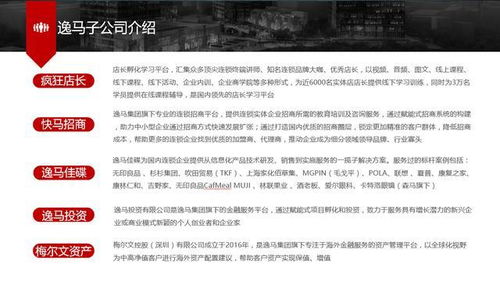 逸马集团 中国领先的连锁产业服务平台